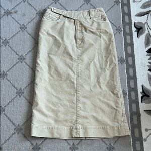 Eddie Bauer Khaki  Pencil Maxi Skirt